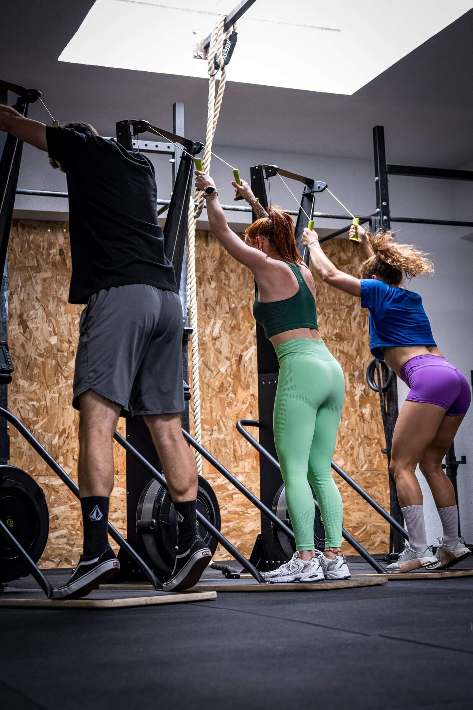 3 athlètes ski erg hyrox metz hiringa
